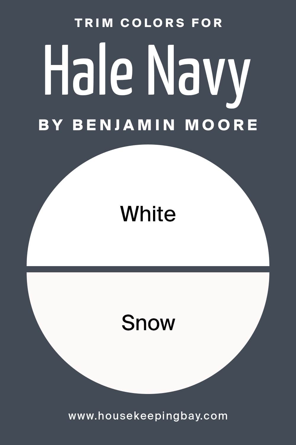 Trim Colors for Hale Navy by Benjamin Moore