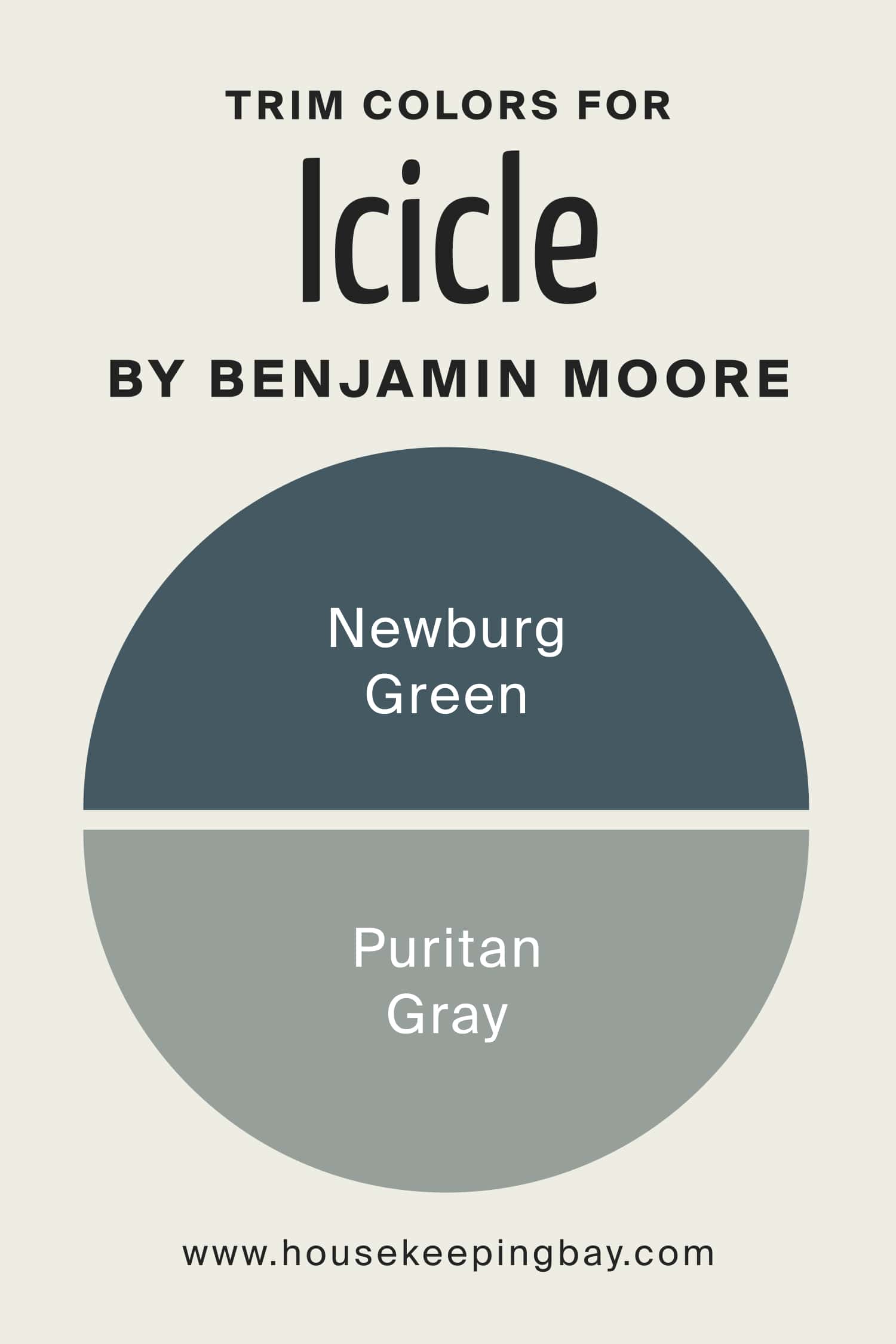 Trim Colors for Icicle 2142 70 by Benjamin Moore