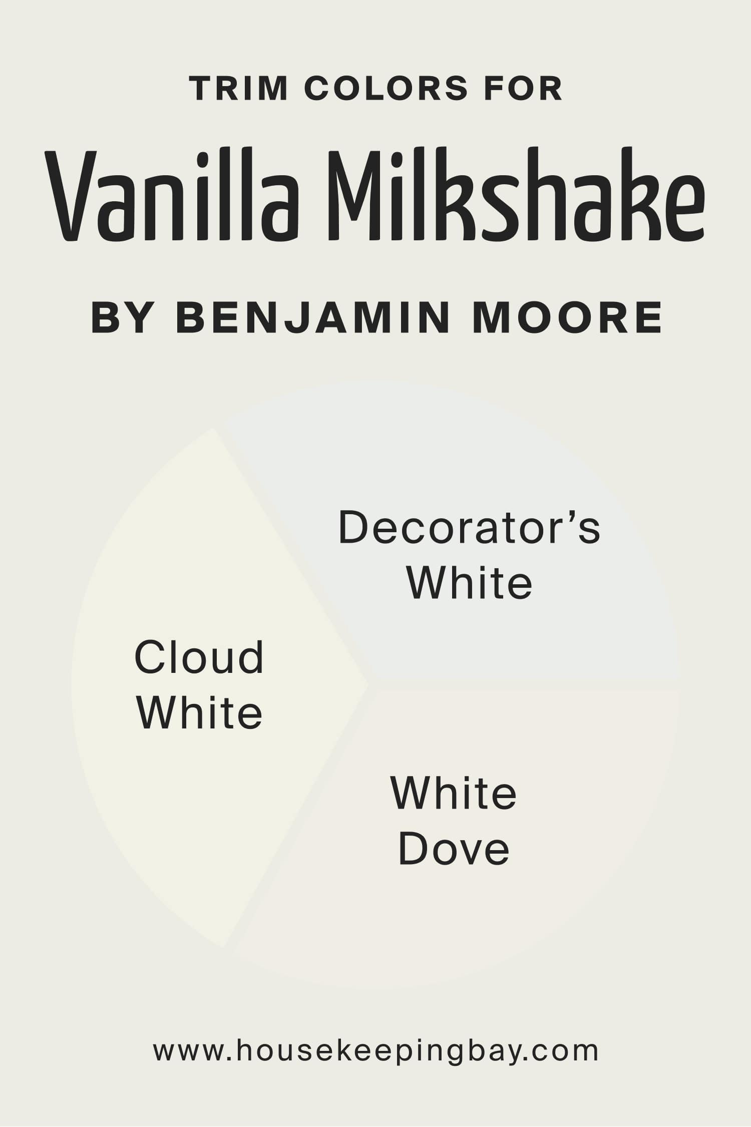 Trim Colors for Vanilla Milkshake 2141 70 by Benjamin Moore