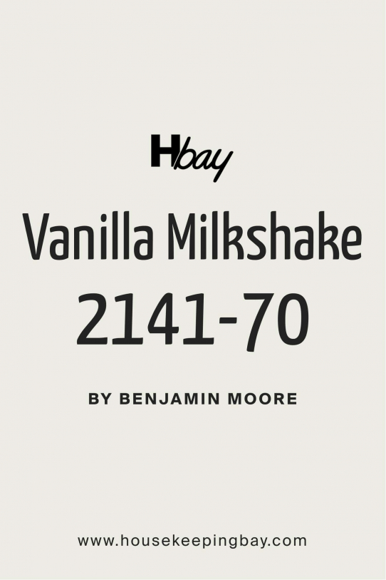 Vanilla Milkshake 2141-70 by Benjamin Moore - Housekeepingbay