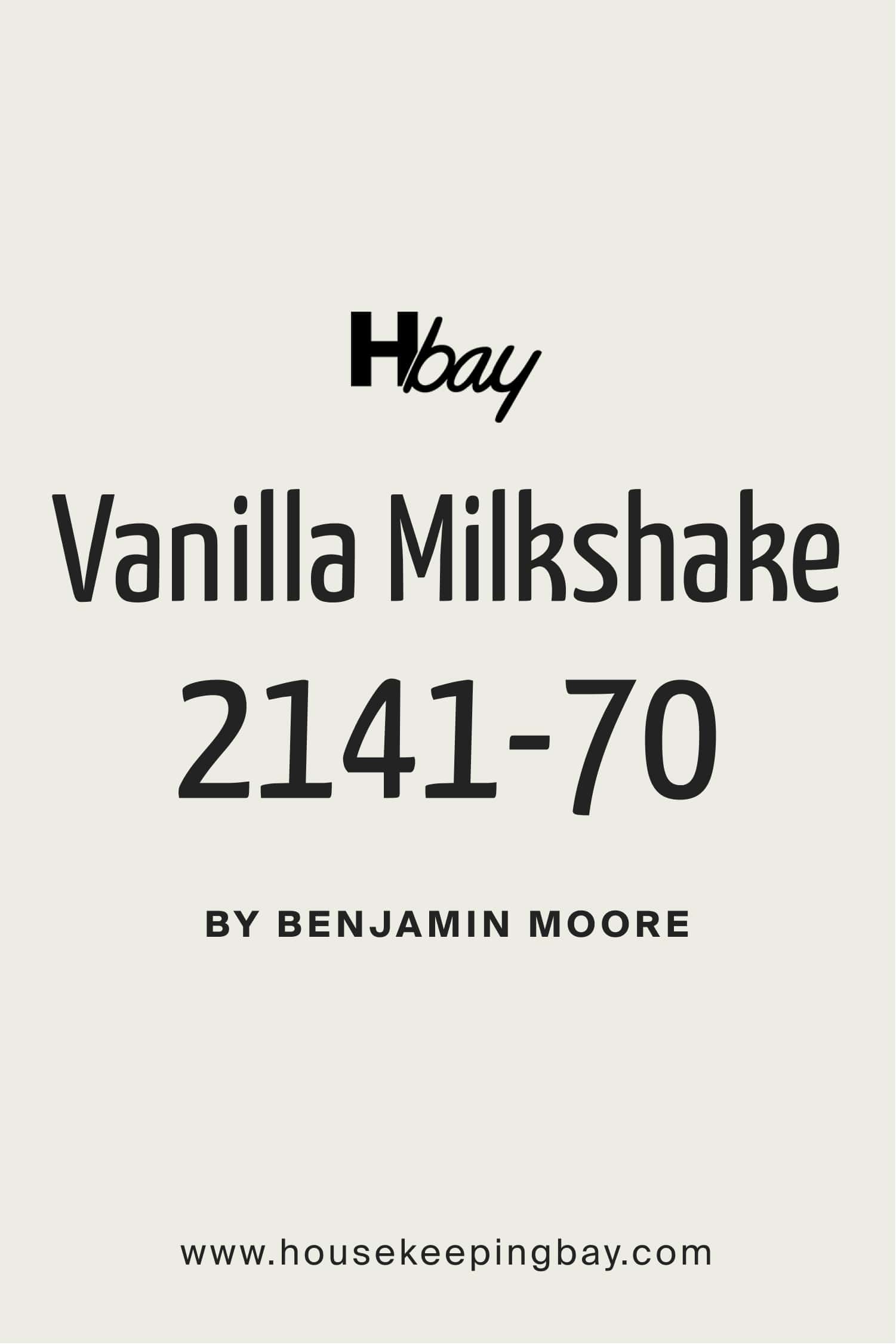 Vanilla Milkshake 2141 70 by Benjamin Moore