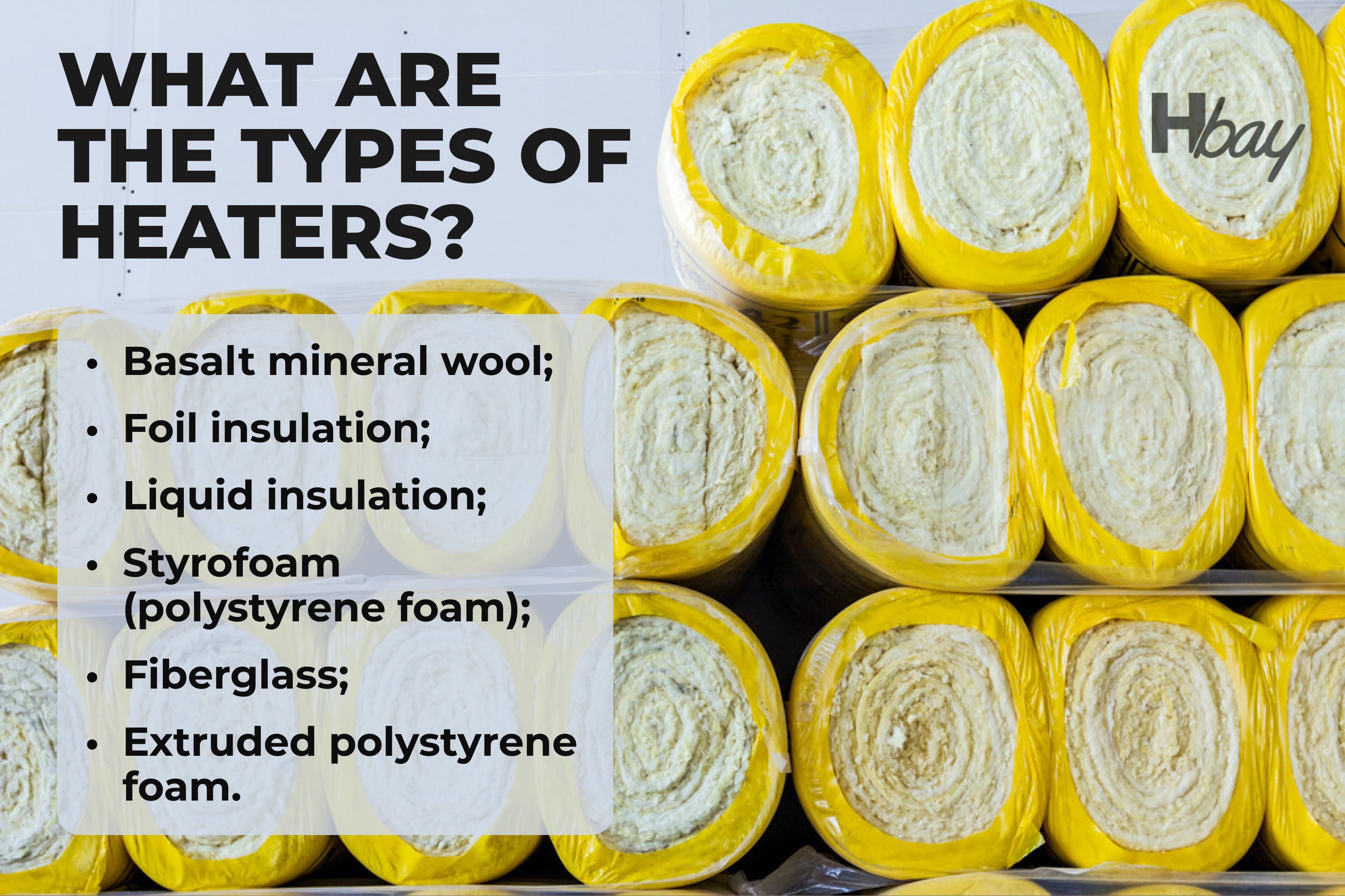 What are the types of heaters