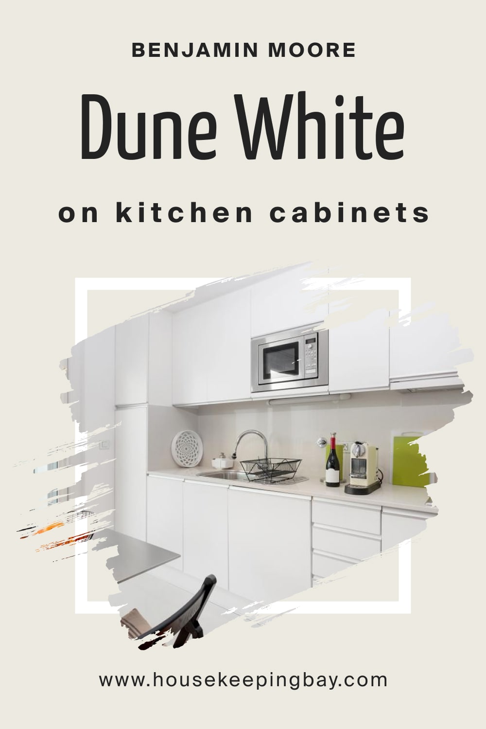 Benjamin Moore. Dune White 968 On Kitchen Cabinets