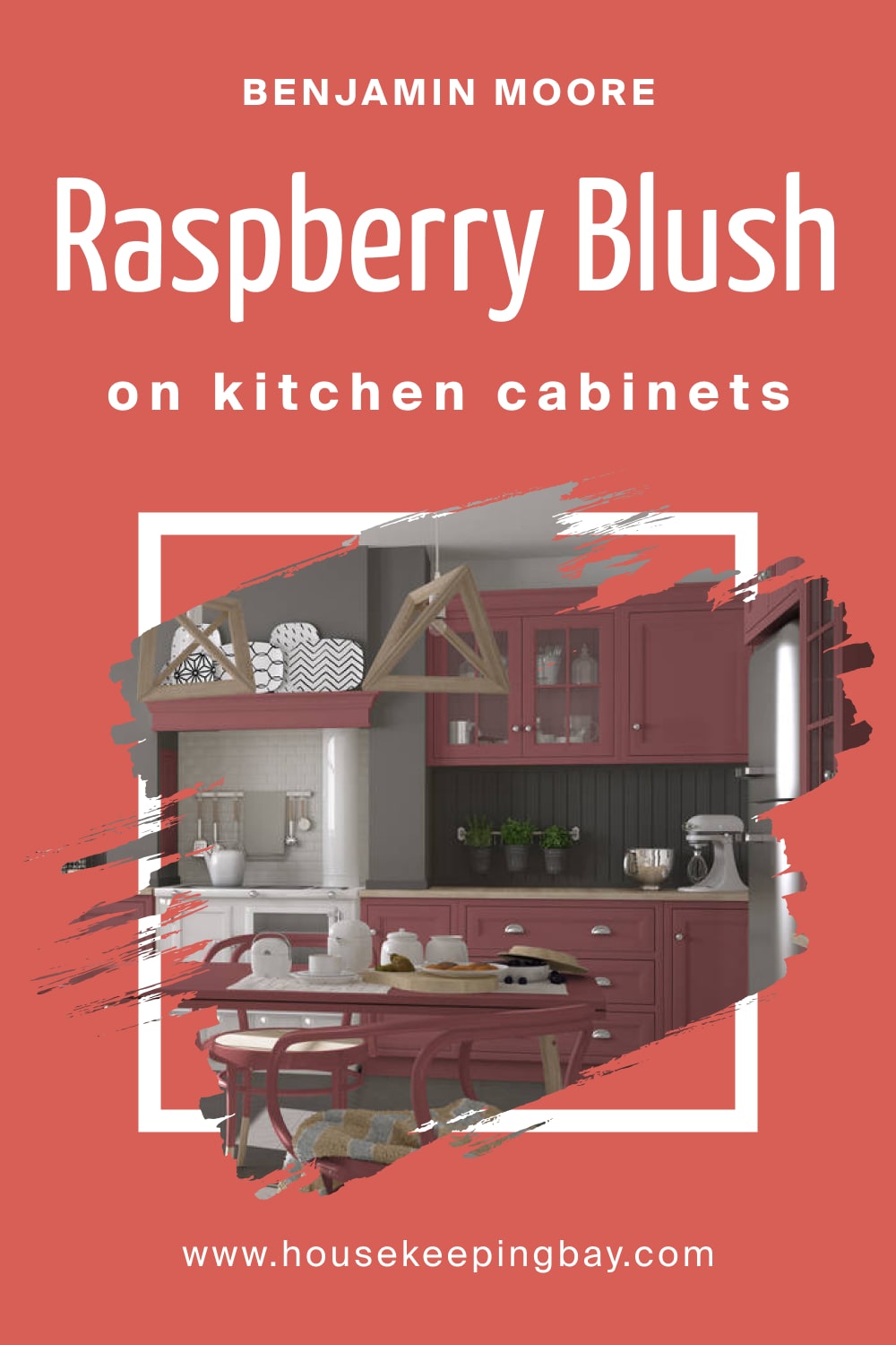 Benjamin Moore. Raspberry Blush 2008 30 On Kitchen and Kitchen Cabinets