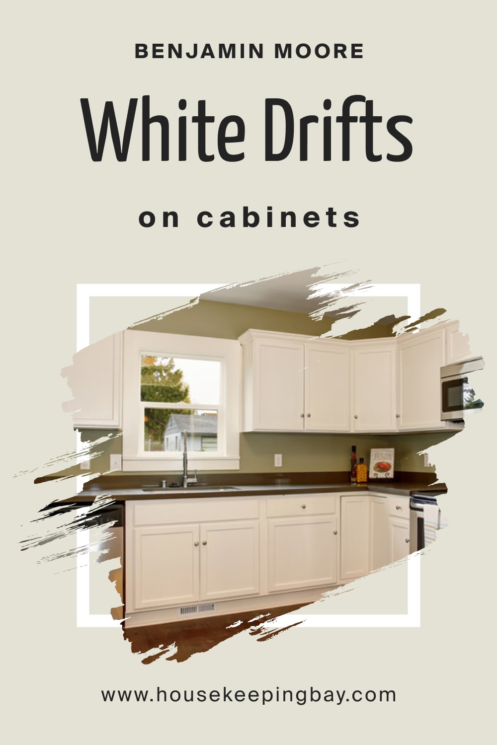 Benjamin Moore. White Drifts OC 138 On Cabinets