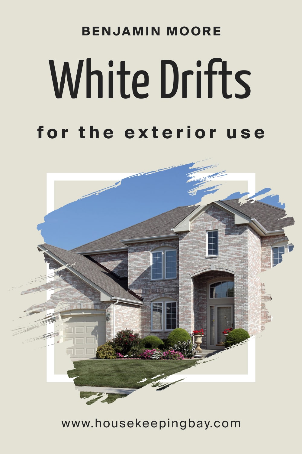 Benjamin Moore. White Drifts OC 138 for the Exterior Use