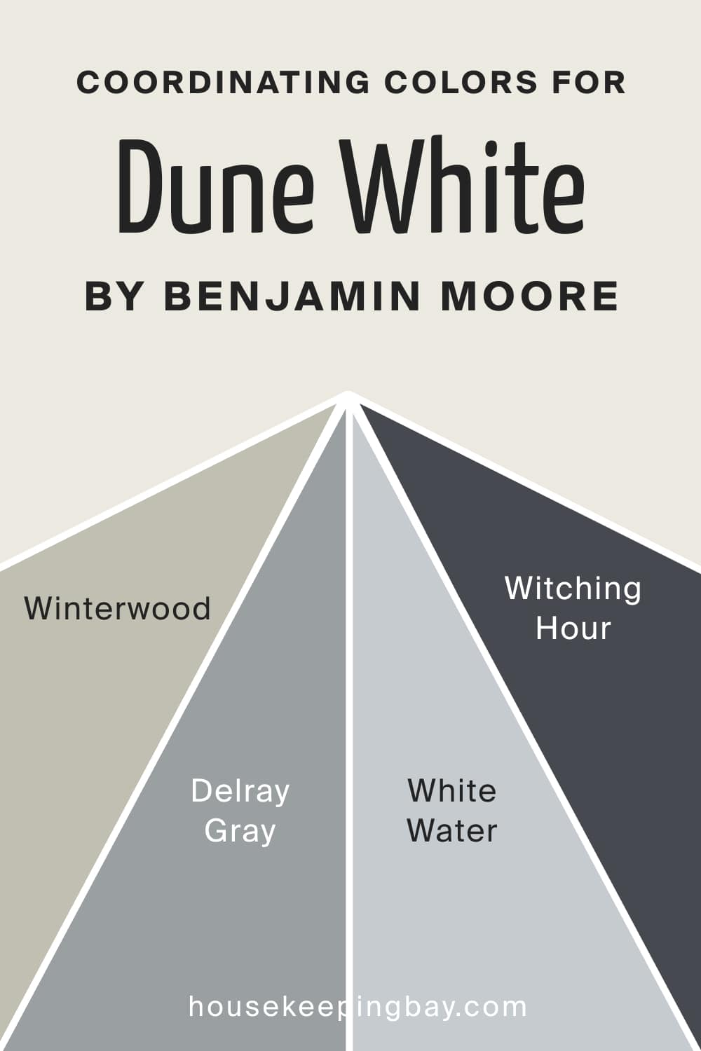 Coordinating Colors for Dune White 968 by Benjamin Moore