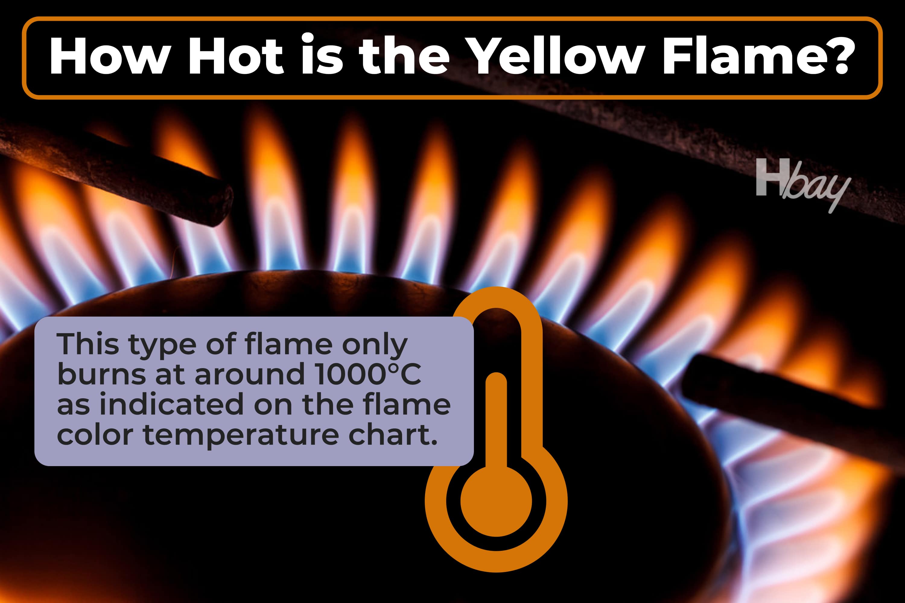 How hot is the yellow flame