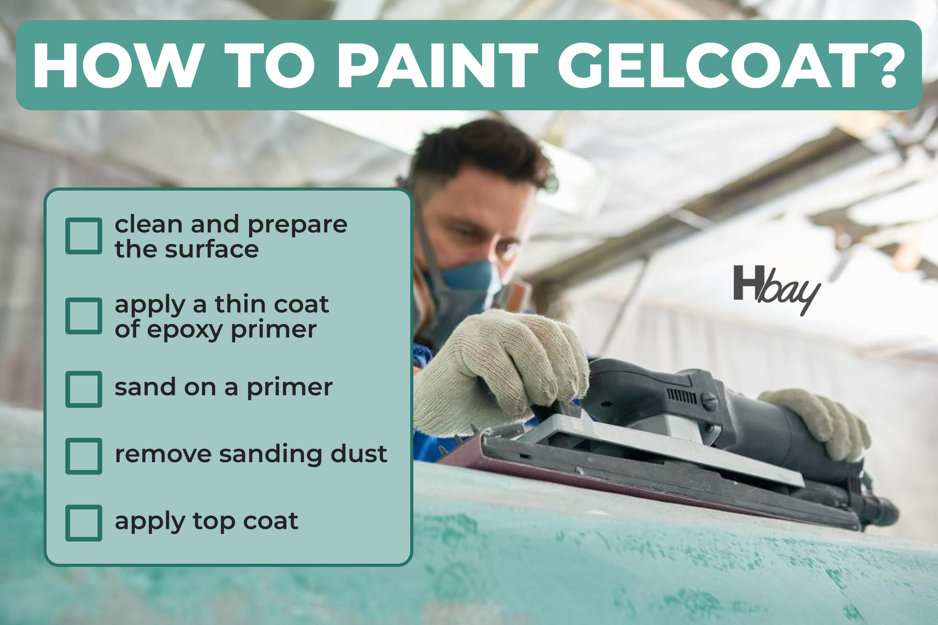How to paint gelcoat