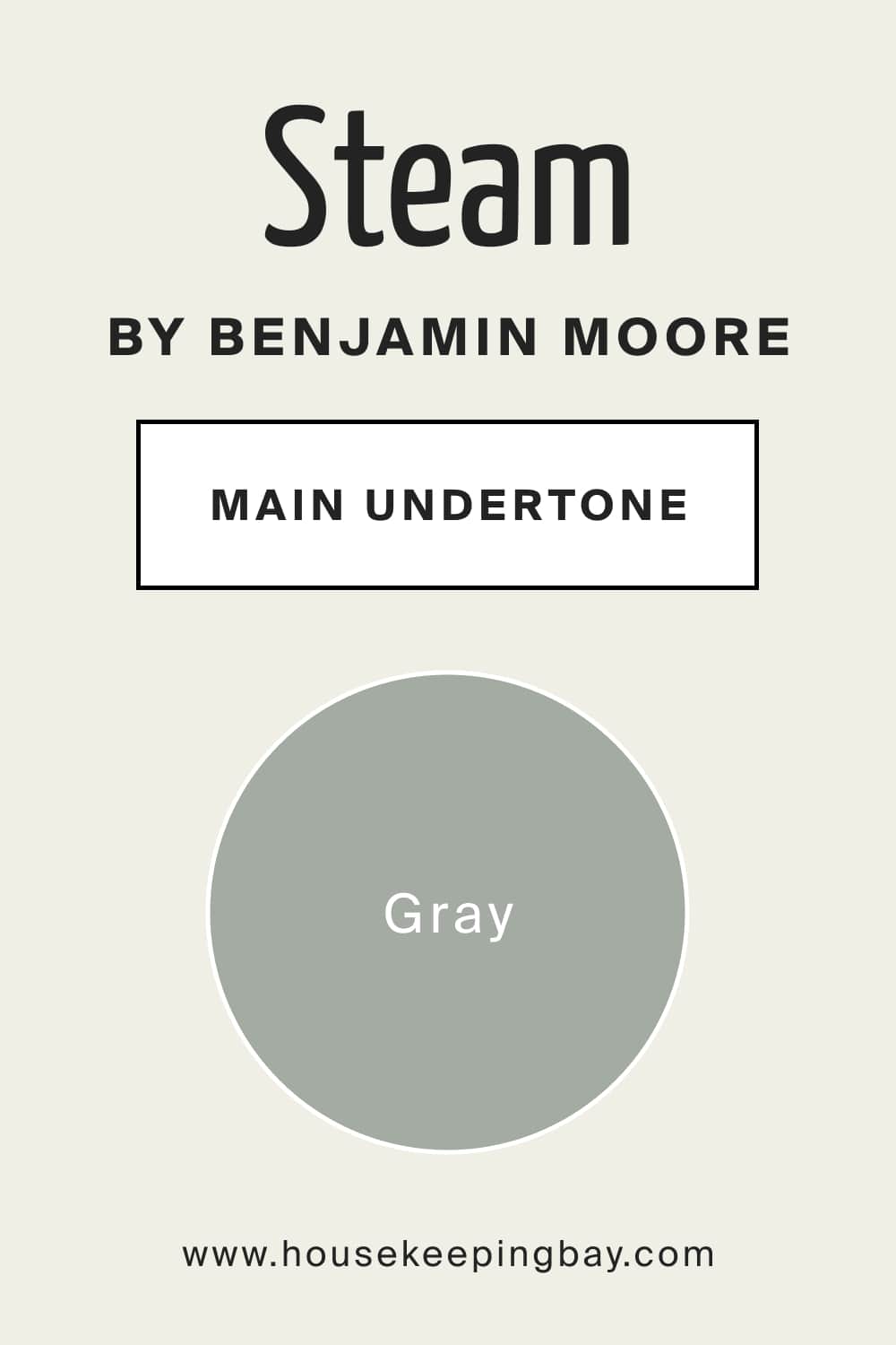 Steam AF 15 by Benjamin Moore Main Undertone