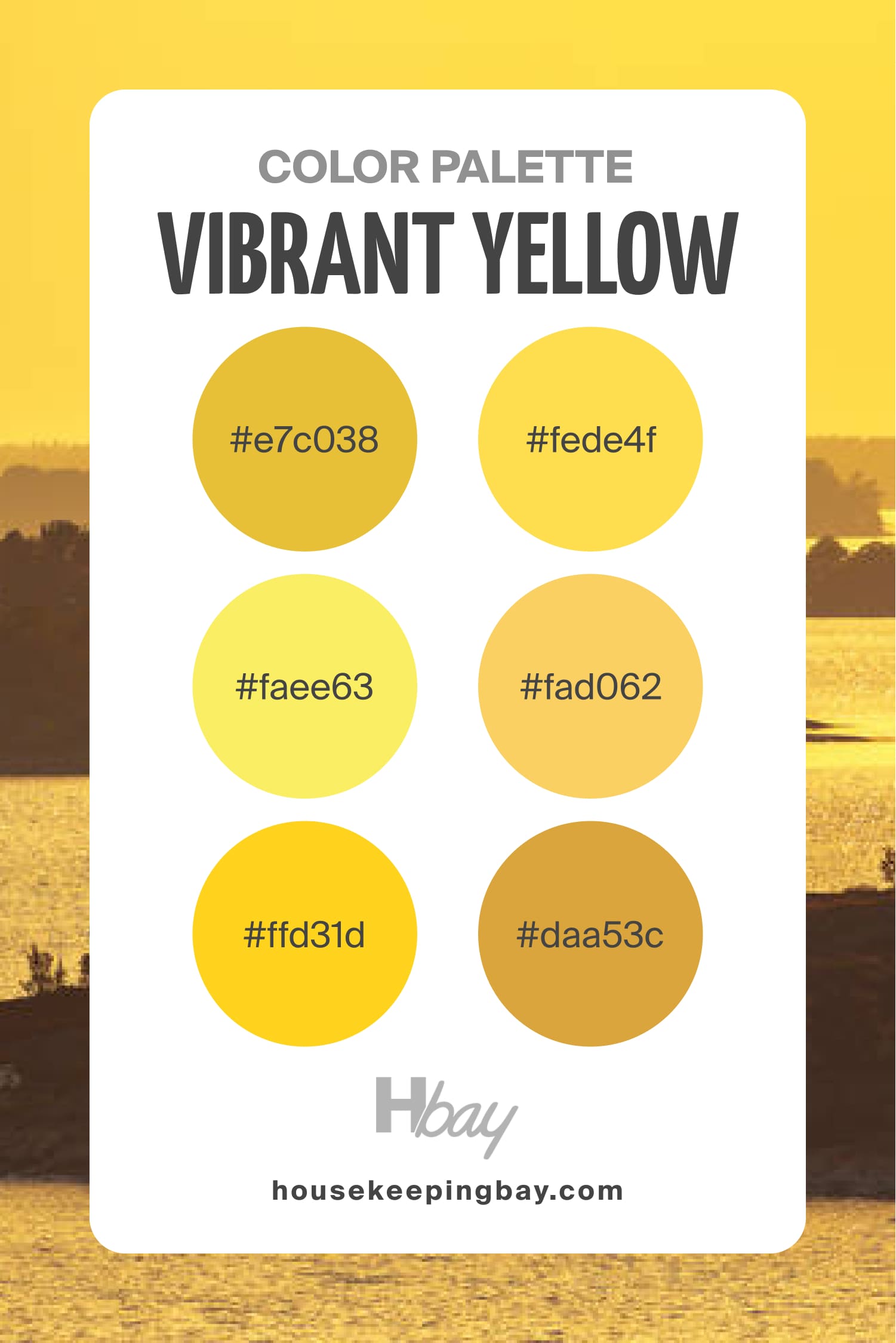 Vibrant Yellow Palette