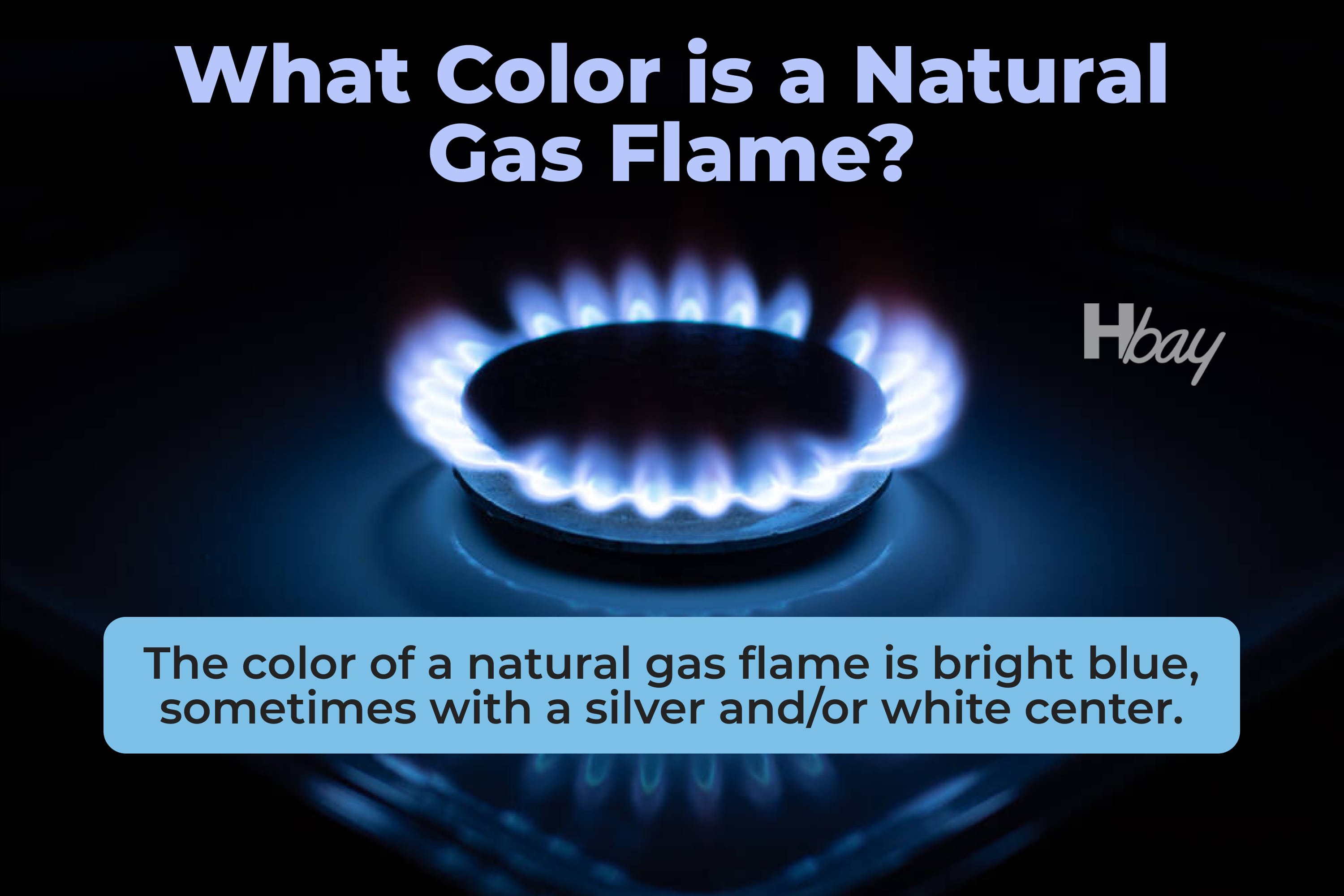 What color is a natural gas flame