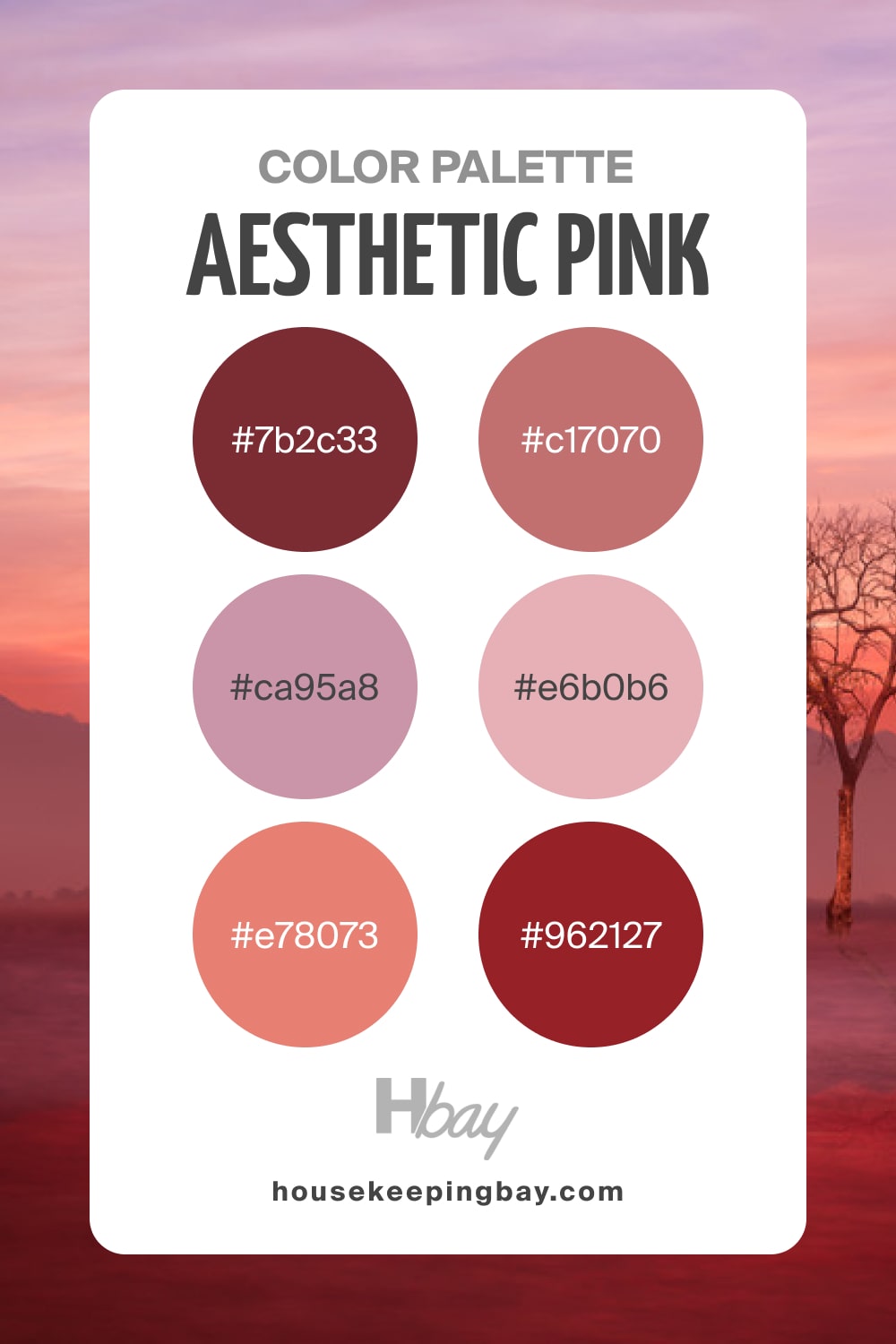 Aesthetic Pink Color Palette