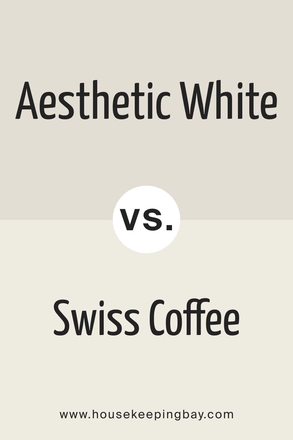 Aesthetic White vs. Swiss Coffee