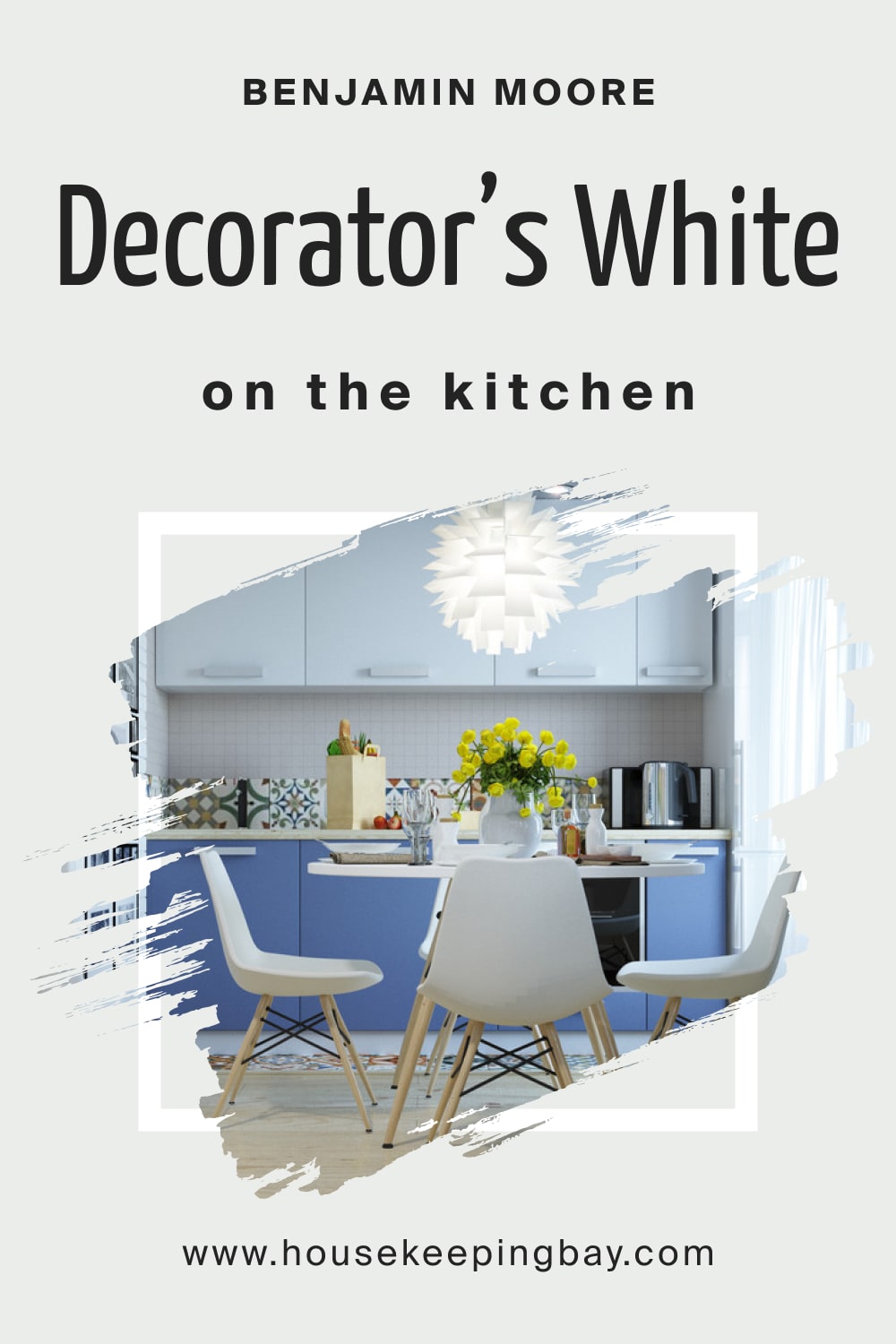 Benjamin Moore. Decorator’s White CC 20 On Kitchen