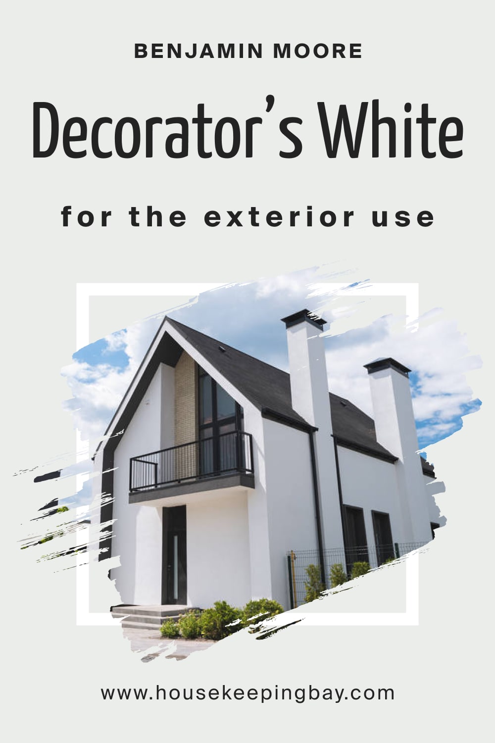 Benjamin Moore. Decorator’s White CC 20 for the Exterior Use