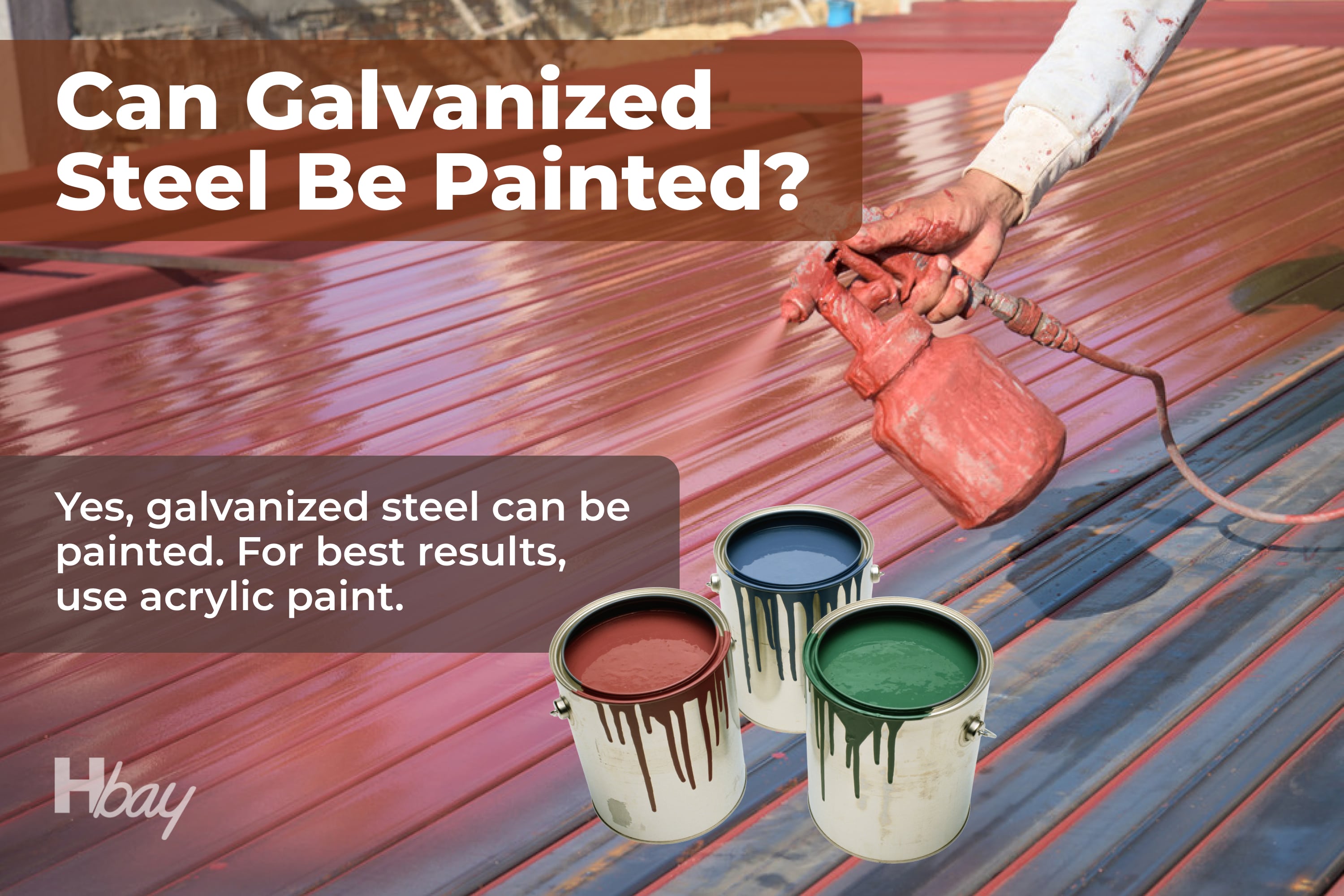 Can galvanized steel be painted