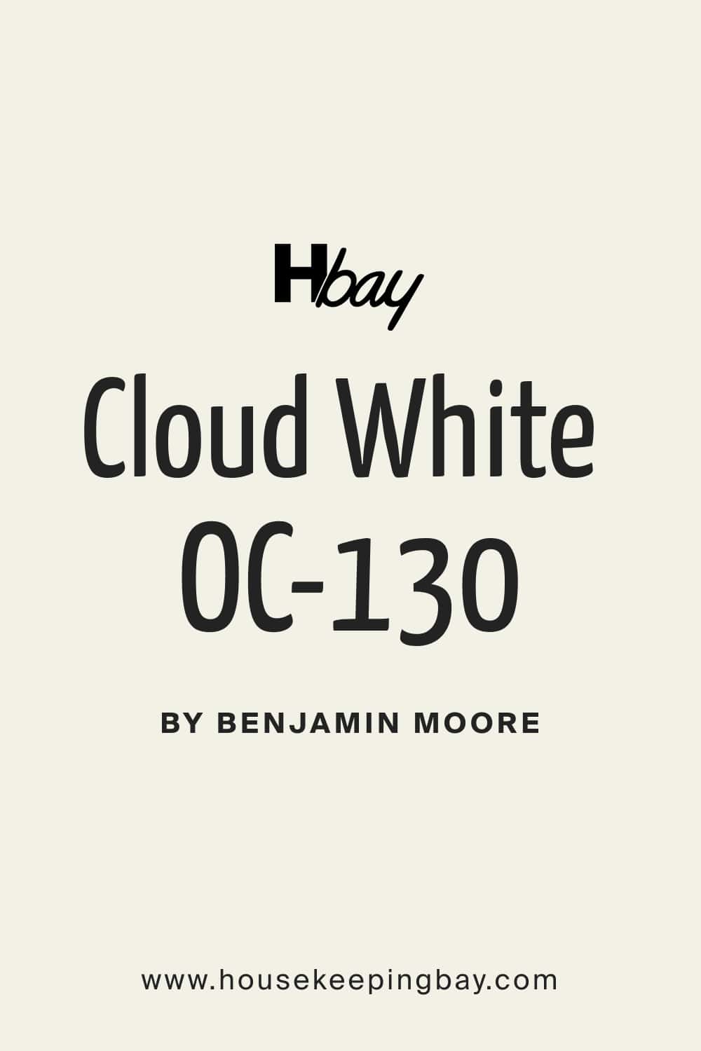Cloud White OC 130 by Benjamin Moore
