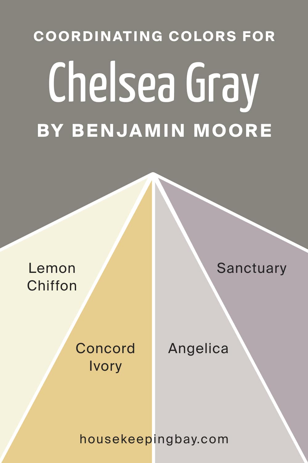 Coordinating Colors for Chelsea Gray HC 168 by Benjamin Moore