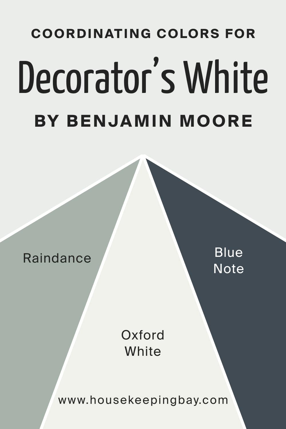 Coordinating Colors for Decorator’s White CC 20 by Benjamin Moore