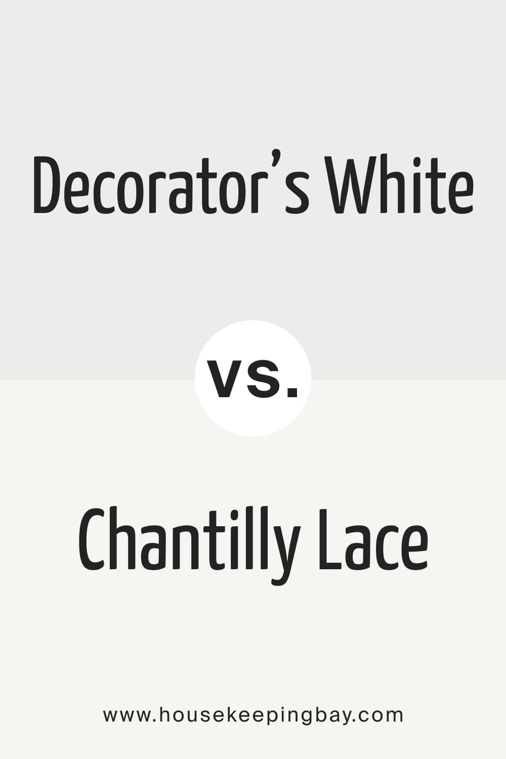 Decorator’s White vs. Chantilly Lace