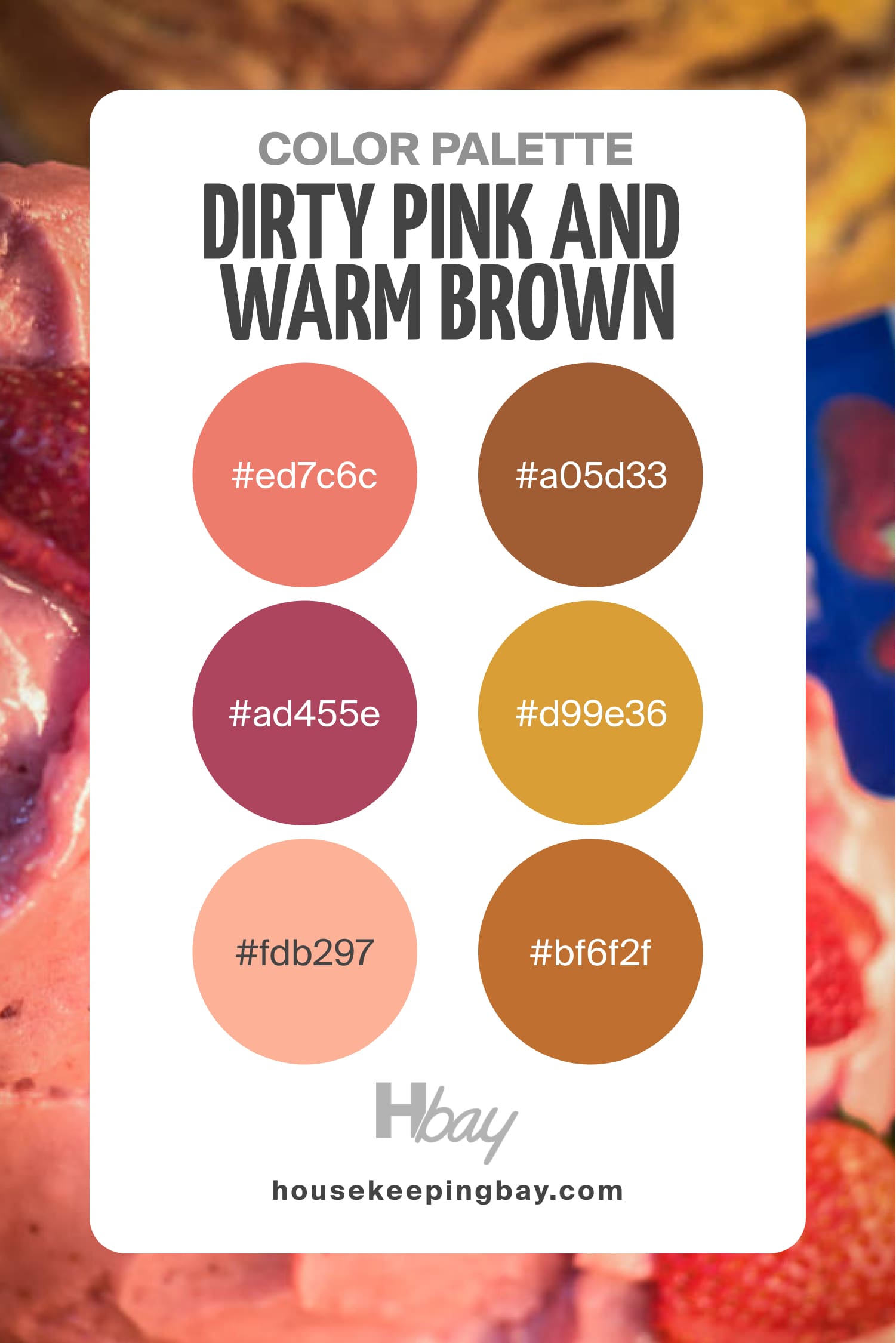 Dirty Pink and Warm Brown Color Palette