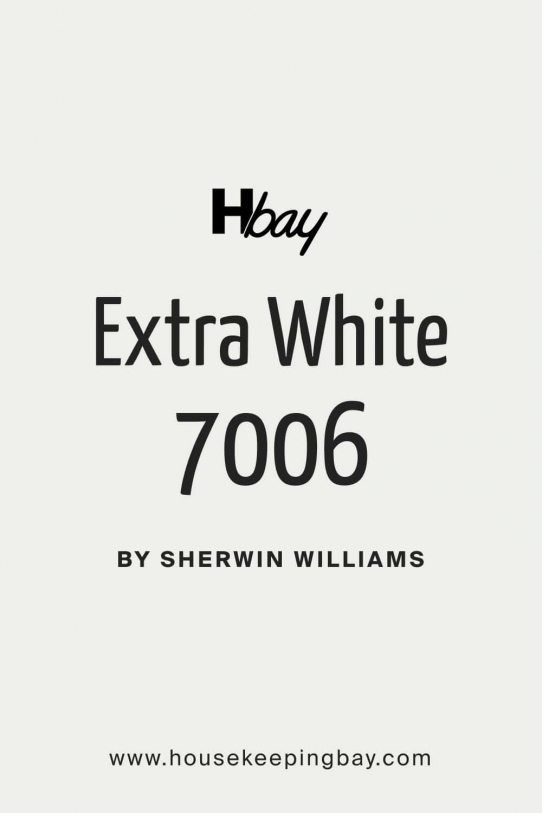 Extra White SW 7006 Paint Color By Sherwin Williams   Extra White SW 7006 By Sherwin Williams 542x813 