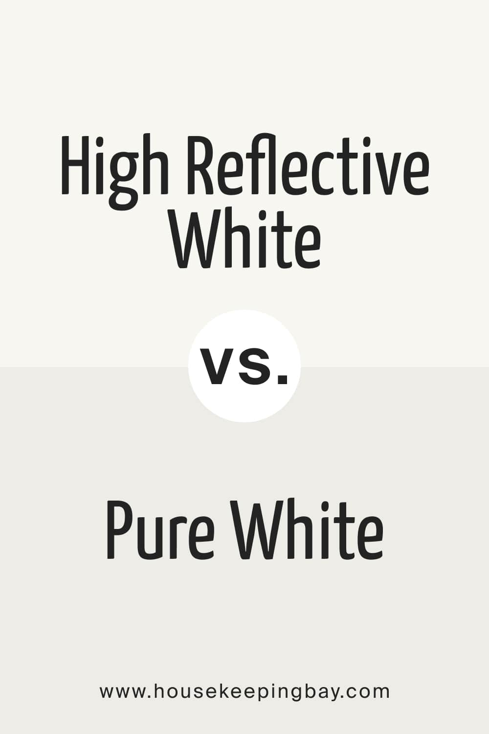 High Reflective White vs. Pure White