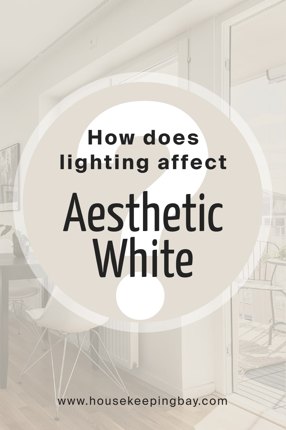 How does lighting affect Aesthetic White SW 7035