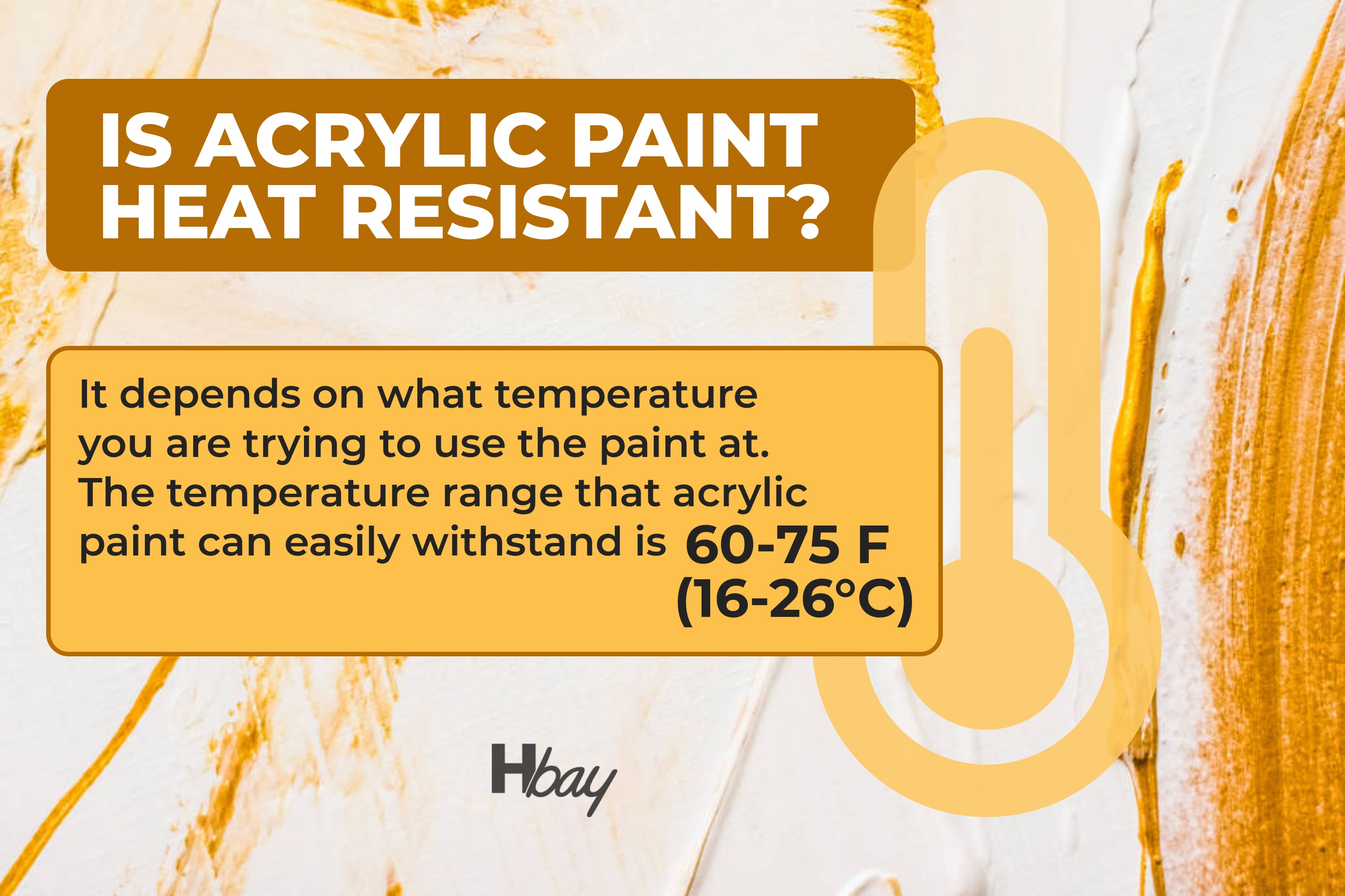 Is acrylic paint heat resistant