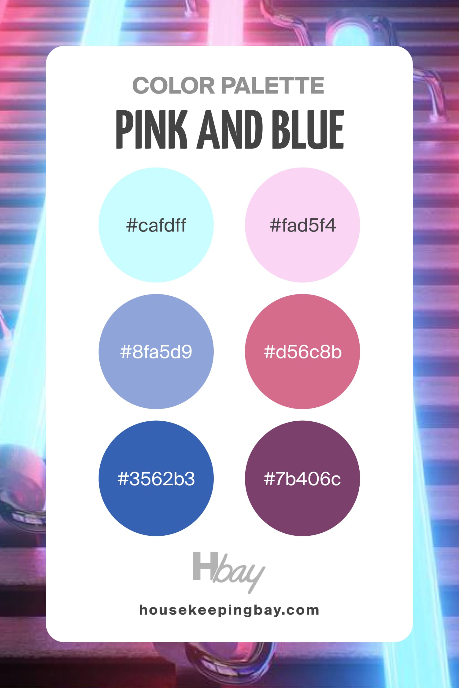 Pink and Blue Color Palette