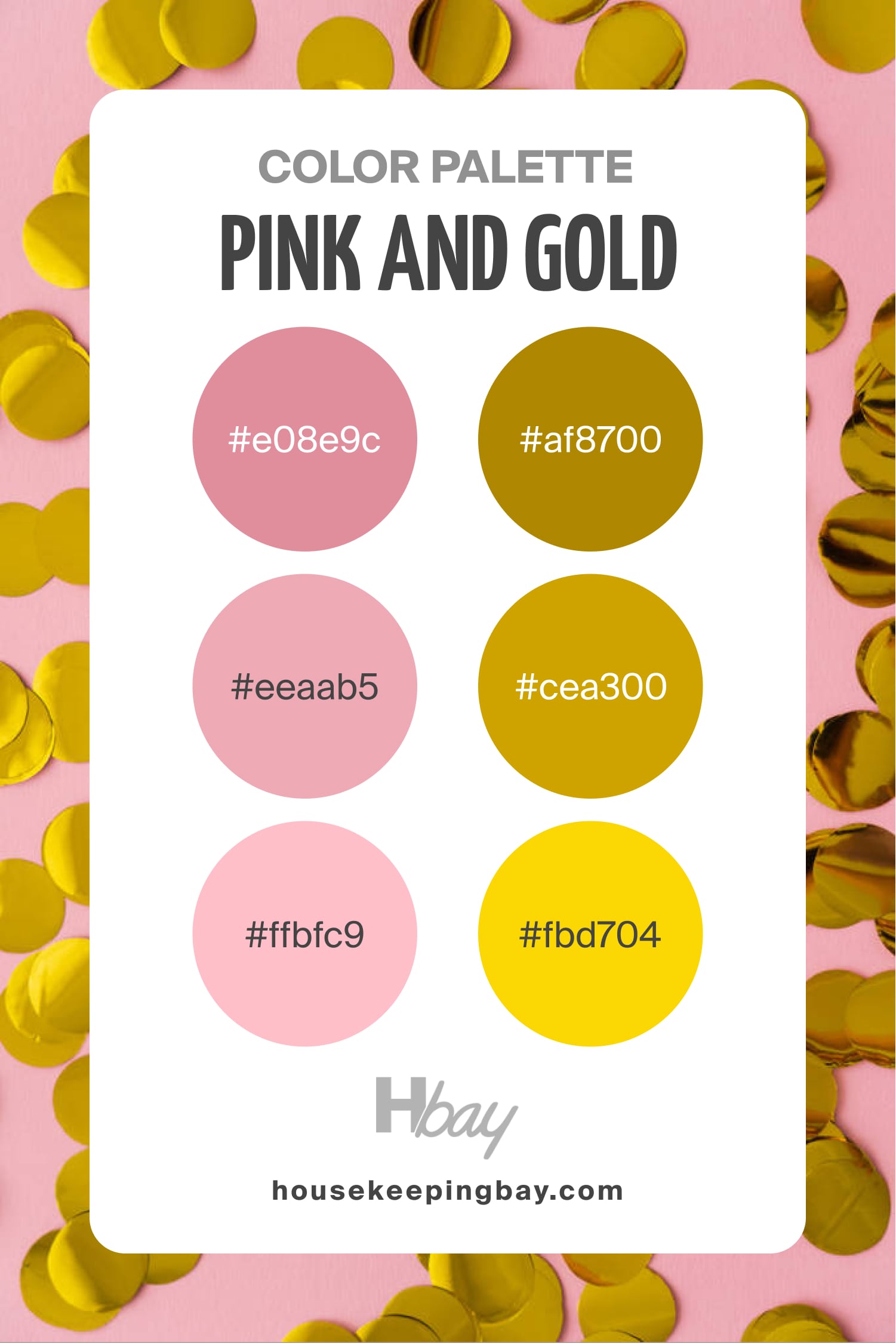 Pink and Gold Color Palette