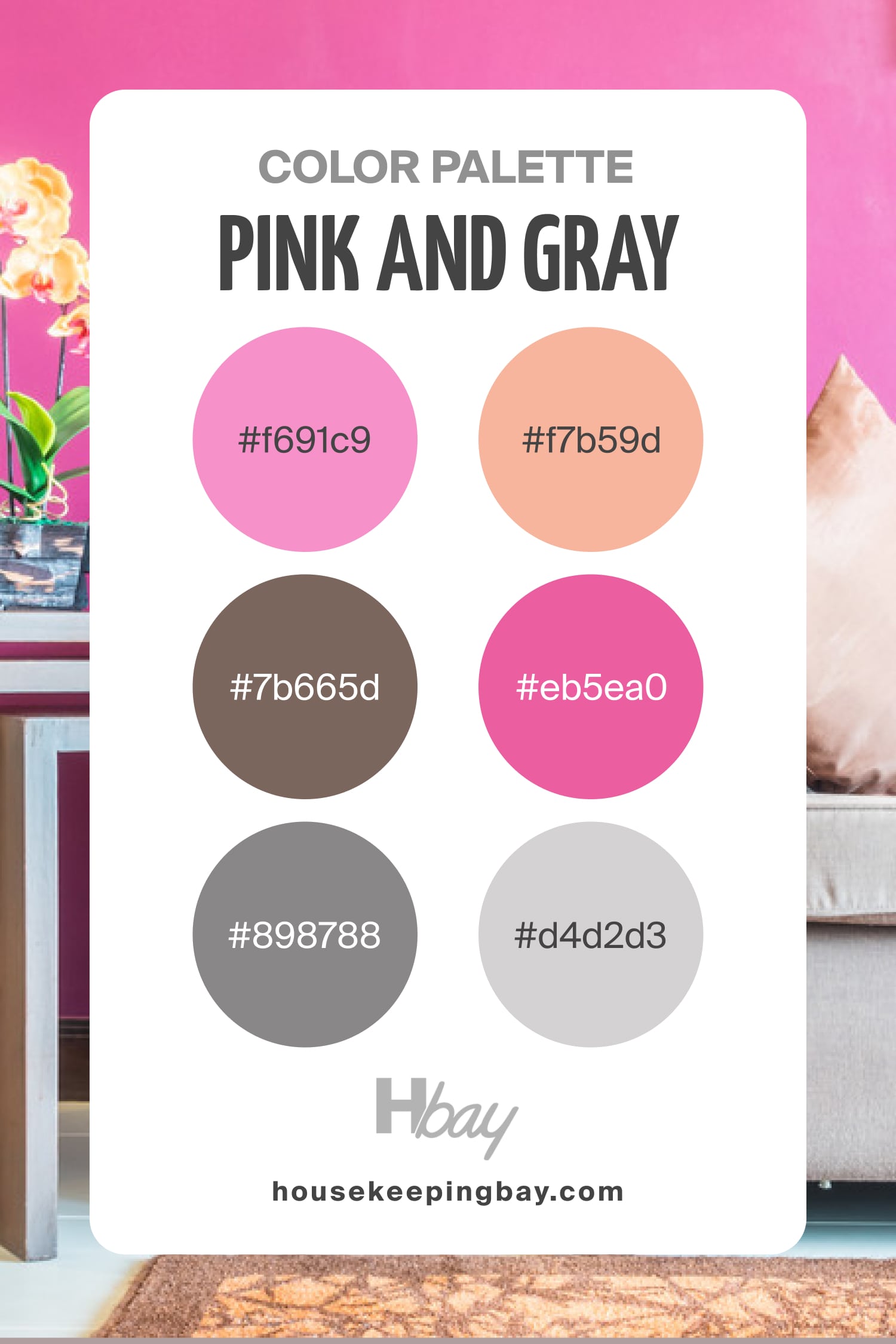 Pink and Gray Color Palette