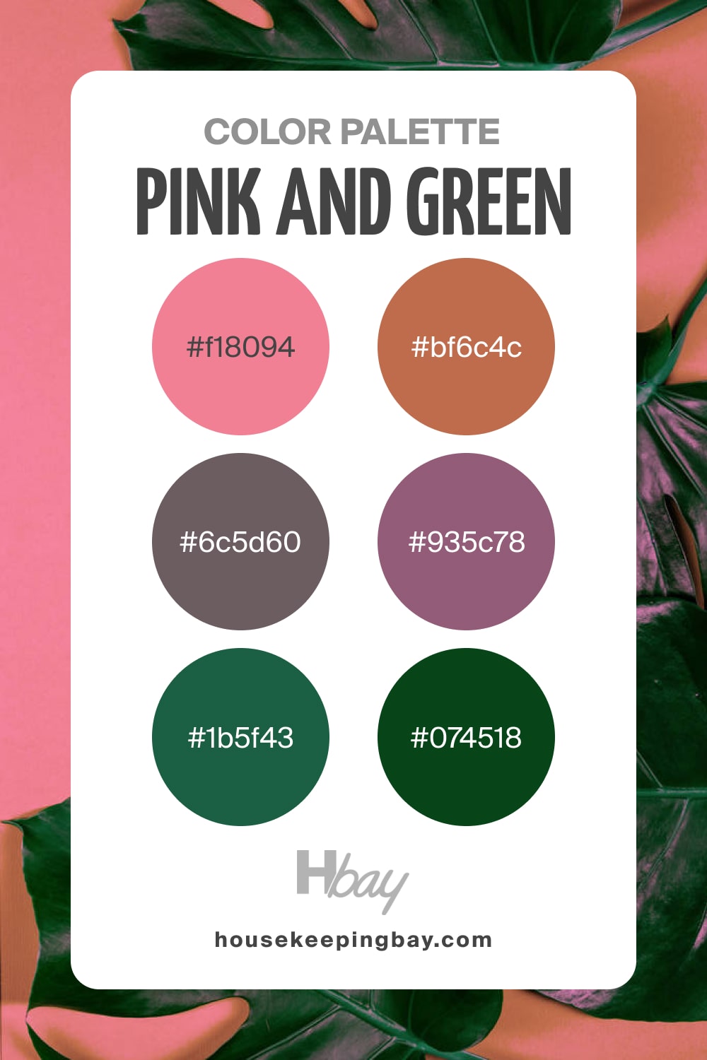 Pink and Green Color Palette