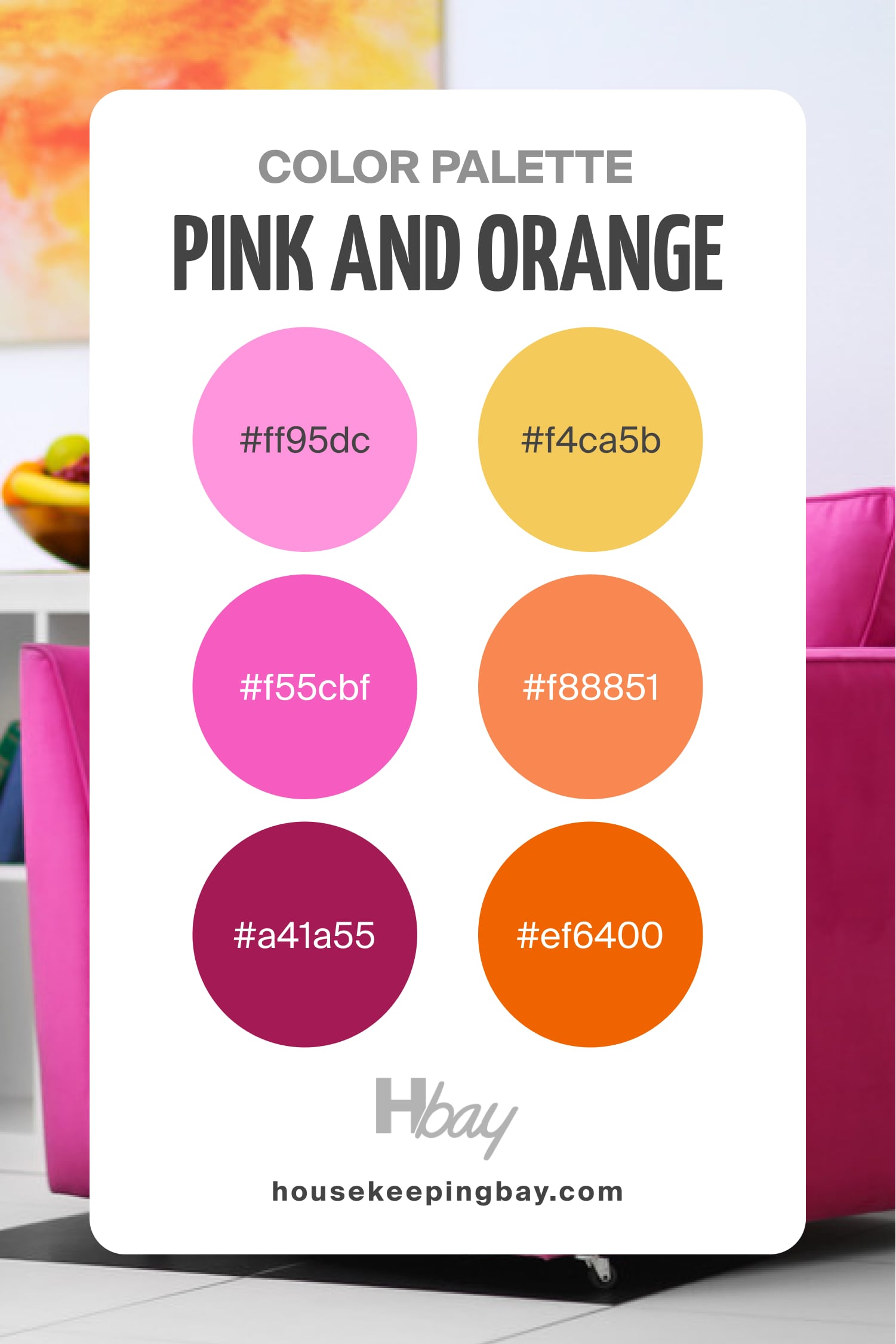 Pink and Orange Color Palette