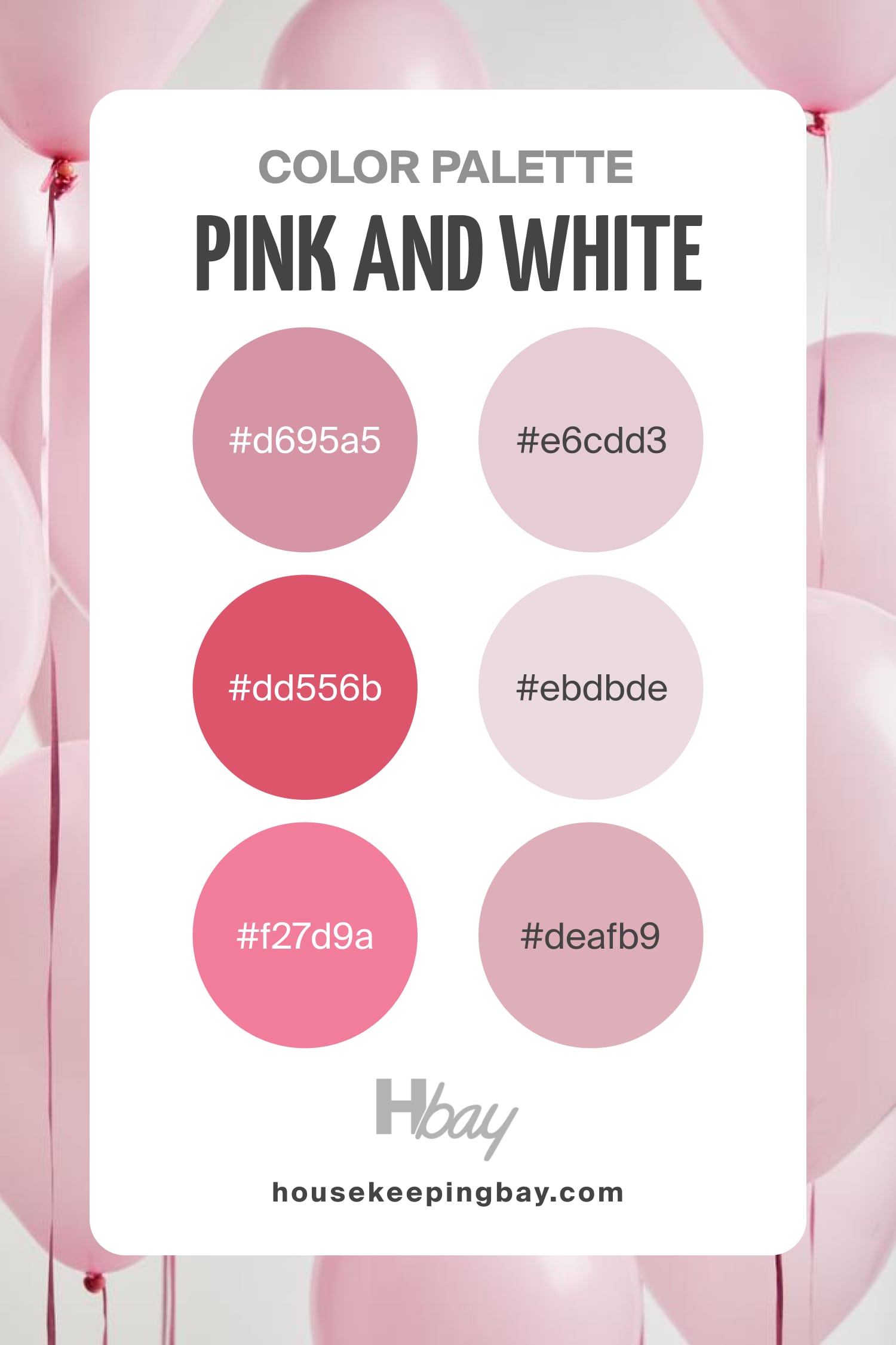 Pink and White Color Palette
