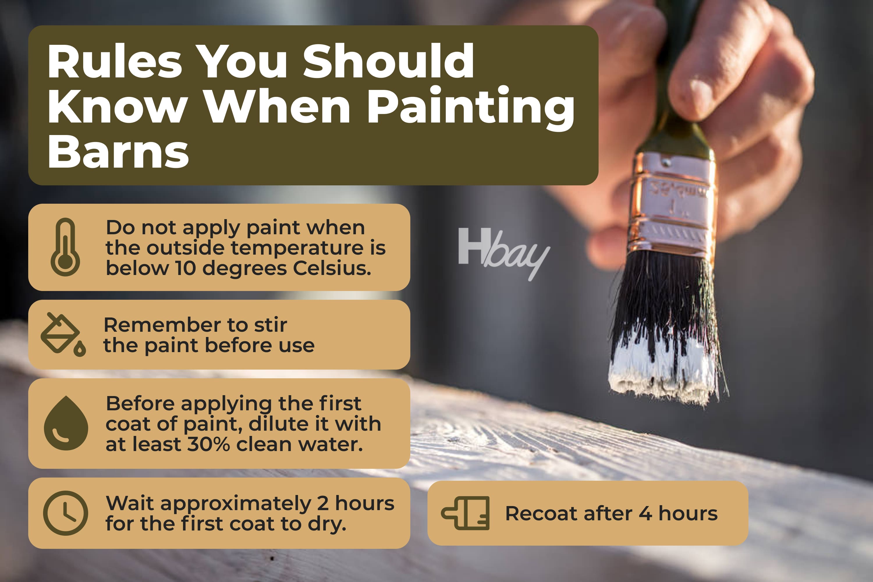 Rules you should know when painting barns
