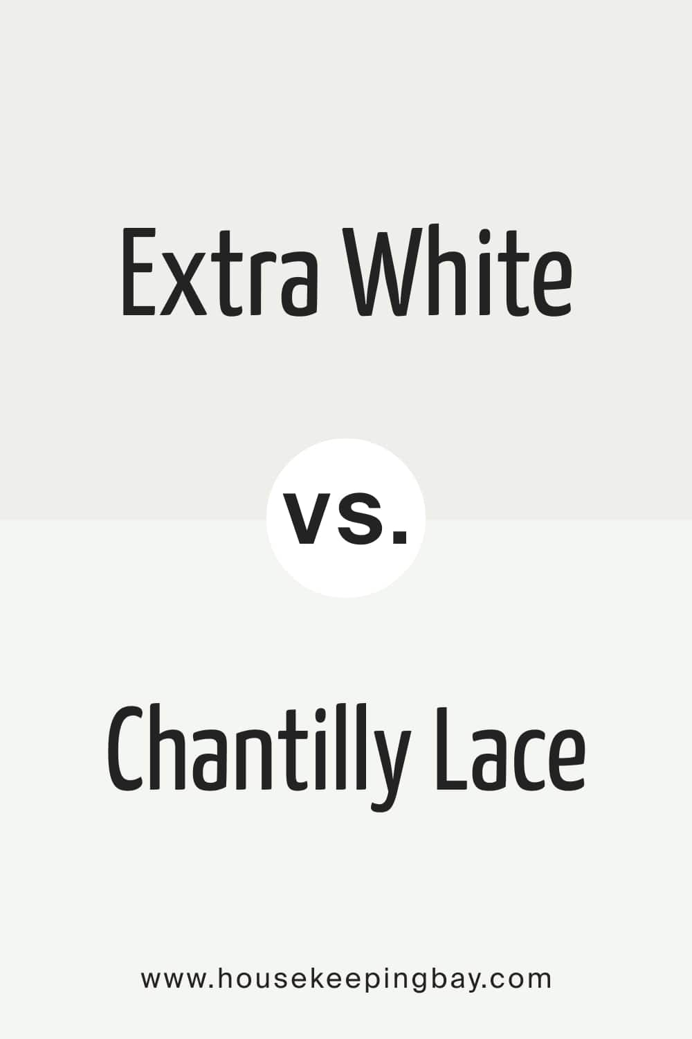SW Extra White vs BM Chantilly Lace