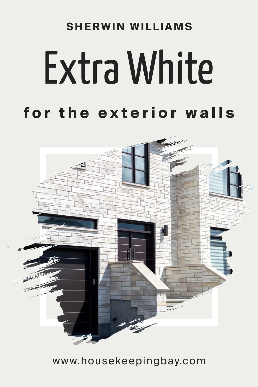 Sherwin Williams. Extra White SW 7006For the exterior walls