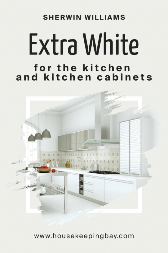 Extra White SW 7006 Paint Color By Sherwin Williams   Sherwin Williams.Extra White SW 7006 For The Kitchen And Kitchen Cabinets 542x813 