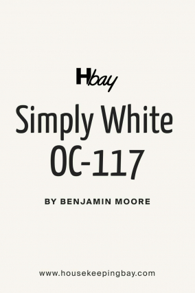 Simply White OC-117 Paint Color by Benjamin Moore - Housekeepingbay