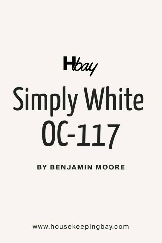 Simply White OC 117 Paint Color By Benjamin Moore Housekeepingbay   Simply White OC 117 By Benjamin Moore 542x813 