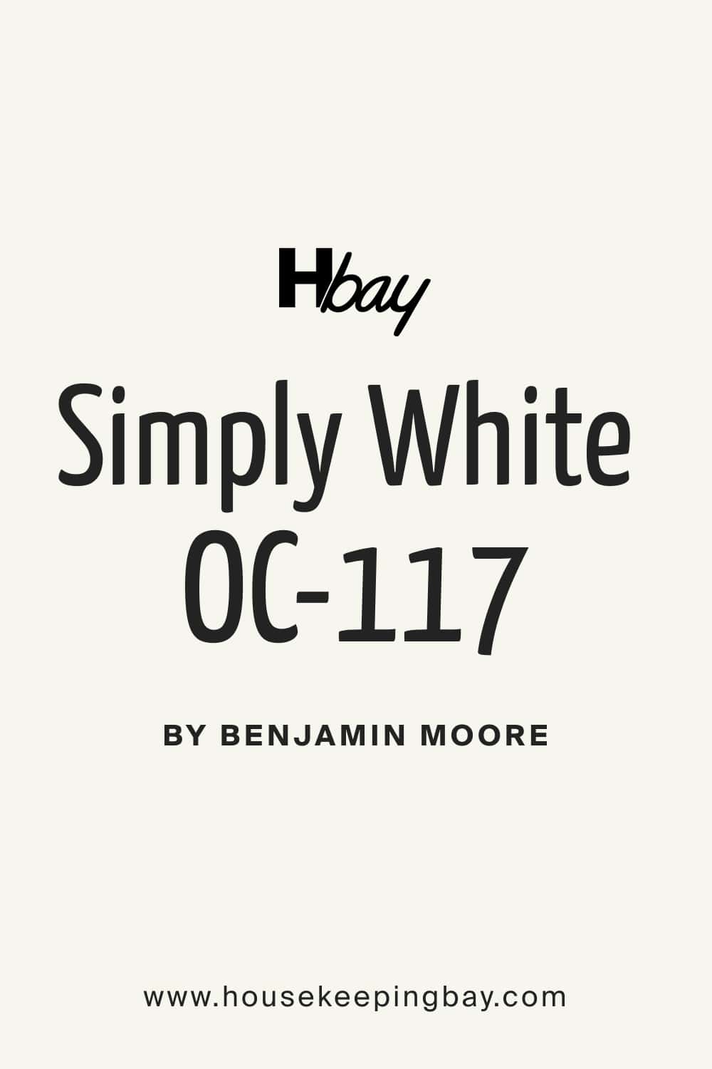 Simply White OC 117 by Benjamin Moore