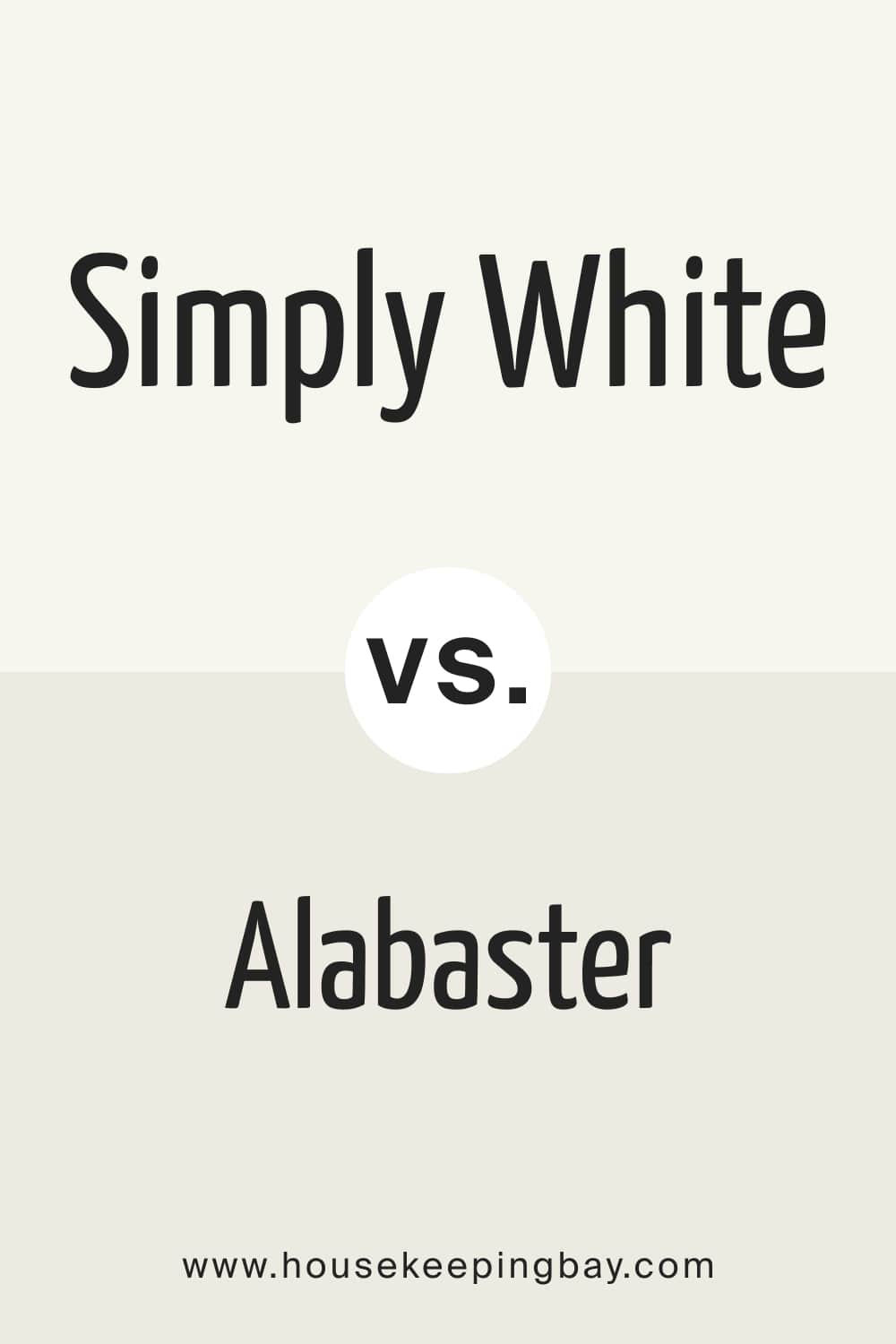 Simply White vs. Alabaster