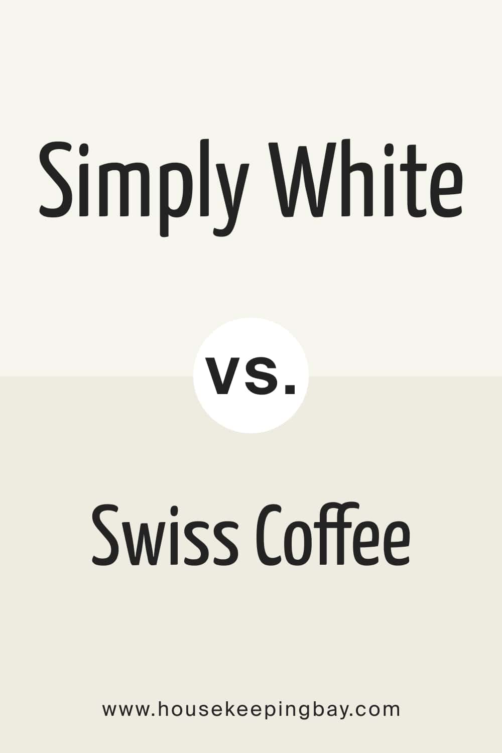 Simply White vs. Swiss Coffee