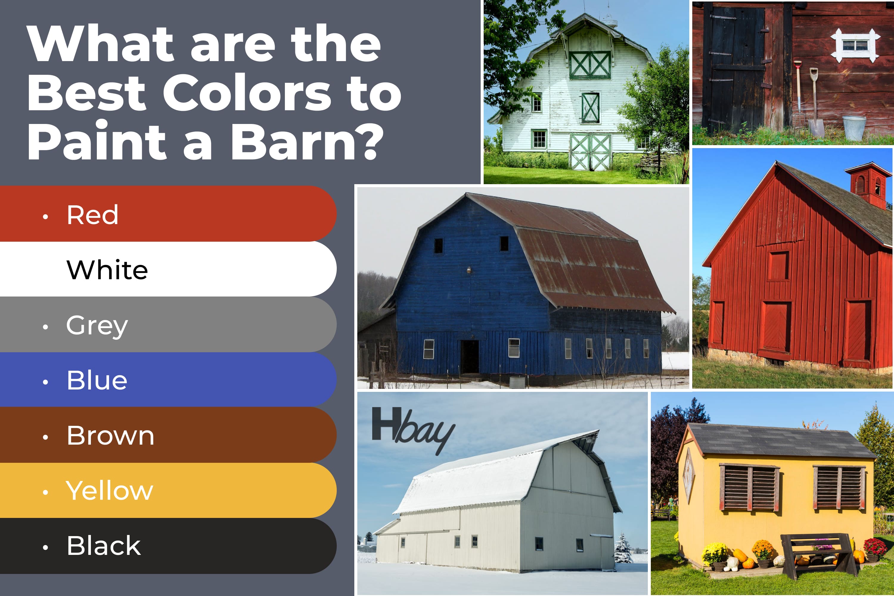 What are the best colors to paint a barn