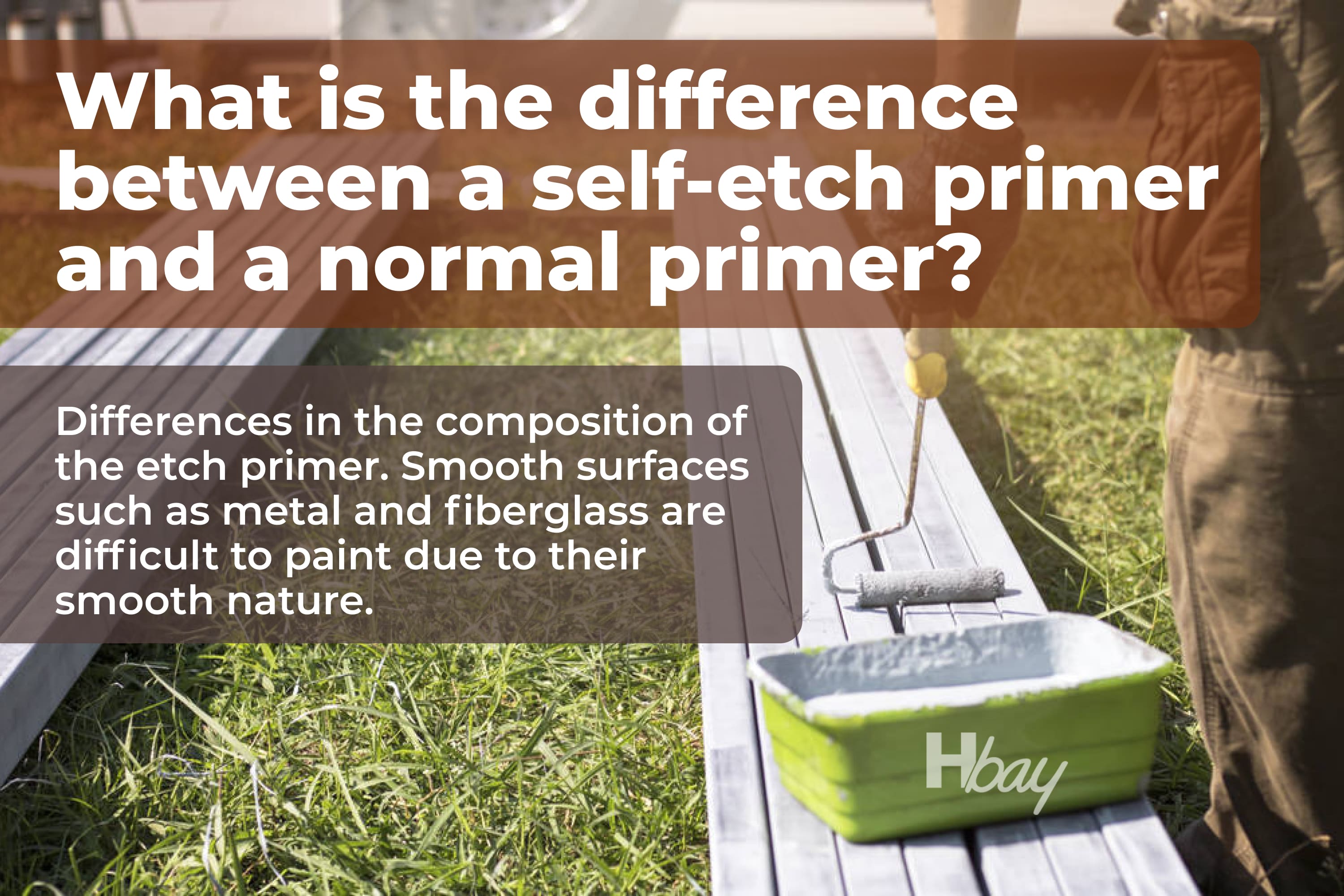 What is the difference between a self etch primer and a normal primer