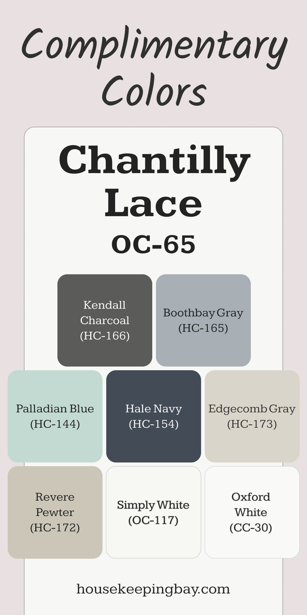 Chantilly Lace Complimentary Colors