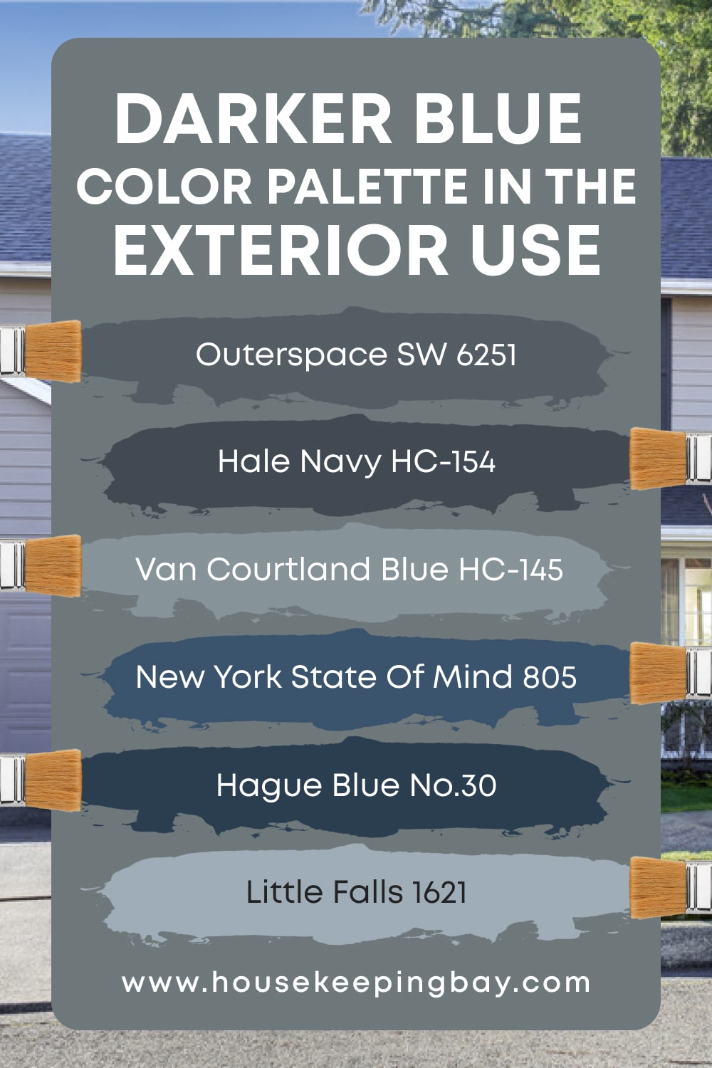 Darker Blue Color Palette for the Exterior Use