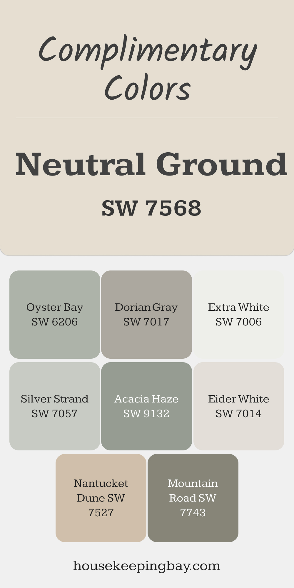 Neutral Ground Complimentary Colors